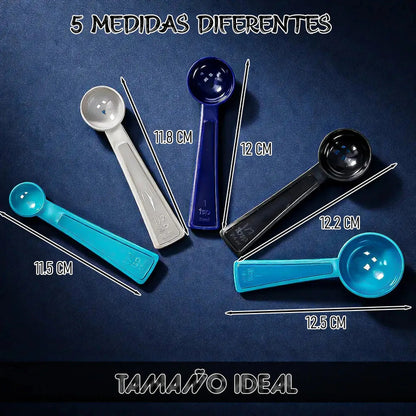 Set 5 Cucharas Con Medida Juego Mini Cucharillas Medidoras Okshop Cuchara De Medicion Juego De Cucharas Medidoras Mini... Variado