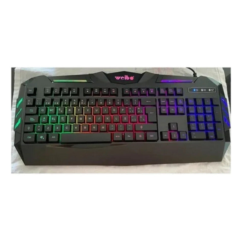 Kit De Teclado Y Mouse Gamer Teclado Ergonomico Para Juegos Kit Gamer Teclado Y Mouse Ergonomico Alambrico Pack Teclado Mouse Rgb Optico Kit Teclado Mouse Retroiluminado Okshop