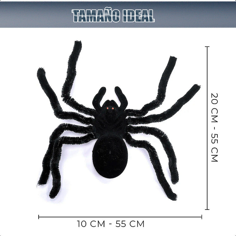 Araña Decoracion Halloween Pack 3 Arañas Decorativa Fiestas