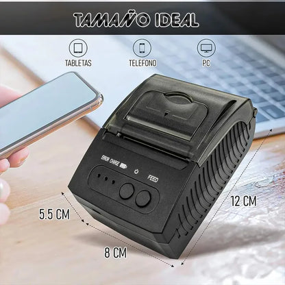 Impresora Portátil Okshop Bluetooth Para Recibos Negro