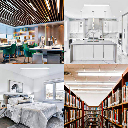 Lamparas Para Techo Pack 4 Barra Led Regleta Led Lampara Led Blanco