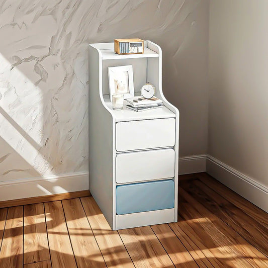 Veladores De Madera Velador Dormitorio Velador Angosto Velad Mate Blanco