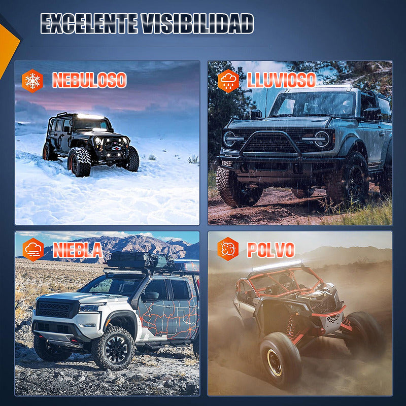 Focos Neblineros Led Neblineros Led Barra Led 108w Barra Led Negro