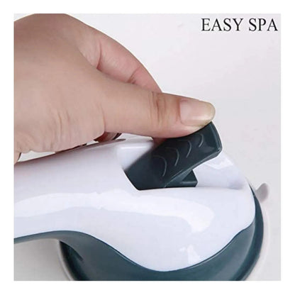 Barra De Seguridad Para Baño Con Ventosas Y Superficie Antideslizante Okshop Negro/blanco