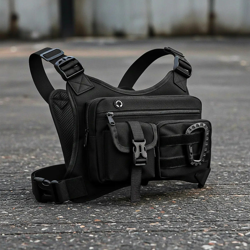 Bolso Tactico De Pecho Bolsa De Pecho Chaleco Táctico Chalec Negro