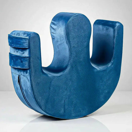 Almohada De Giro Okshop Con Memoria, Lavable Azul