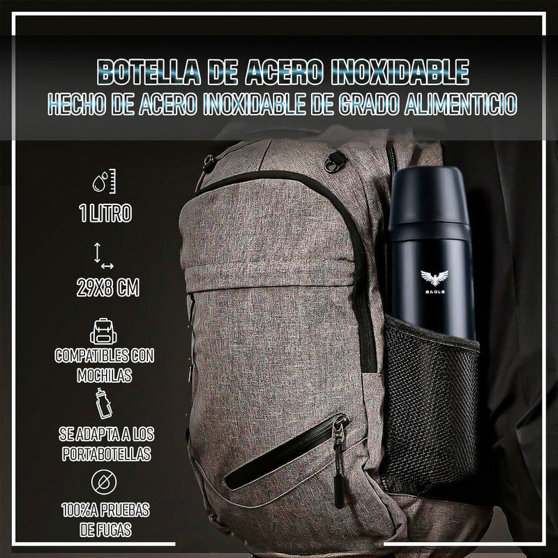 Termo Agua Caliente Botella Termica Termo Cafe Termo 1 Litro Verde