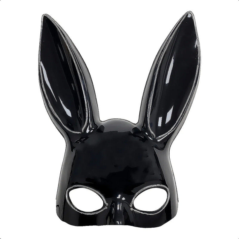 Mascara De Conejita Con Luces Mascara Para Halloween Disfraz Negro Conejito