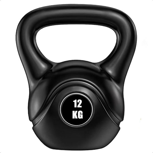 Pesa Rusa 12kg Pesa Kettlebell Mancuerna Ejercicio Crossfit Negro