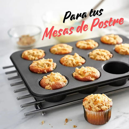 Molde 12 Cupcakes Molde De Muffins Molde Para Horno Arcashopping Moldes Antiadherentes Moldes Para Hornear Moldes Antiadherente Molde Magdalenas Molde Rectangular Moldes Reposteria Gris Oscuro
