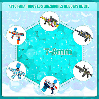 Repuesto Bolas De Gel Bolas De Gel Pack 4 Repuesto Pistola Azul