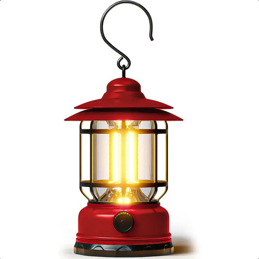 Lampara De Camping Lampara Led Recargable Lampara Portatil Rojo