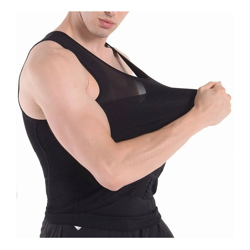 Faja Polera Reductora Camiseta Reductora Hombre Compresion