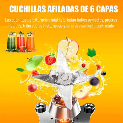 Licuadora Okshop 2.5l Negro 15 Velocidades Pica Hielo Mango Ergonómico