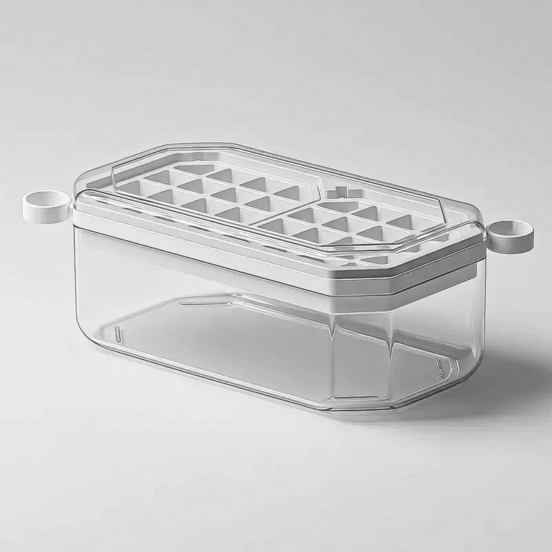 Cubeteras Hielo Cubetas De Hielo Con Tapa Bandeja Para Hielo Blanco