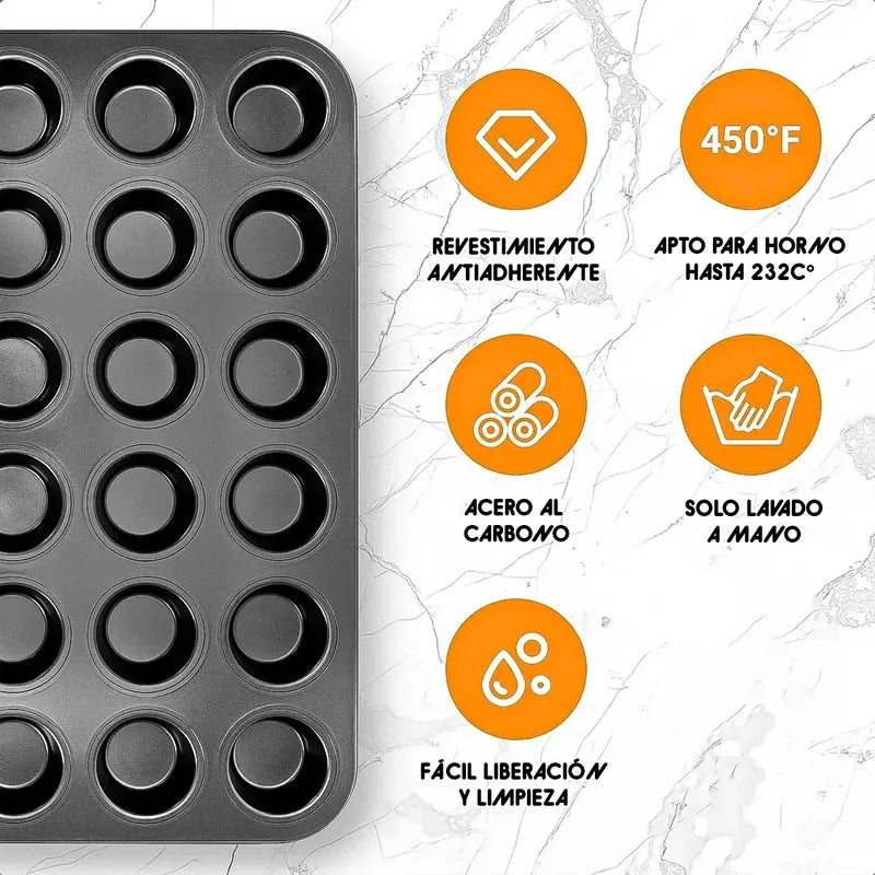 Moldes Cupcakes Moldes Cupcakes 24 Cupcake Moldes Reposteria Ok Shop Moldes De Queque Moldes Cupcakes Moldes De Metal 24 Cup Moldes Antiadherentes 24 Cup Molde Para Reposteria Gris Oscuro