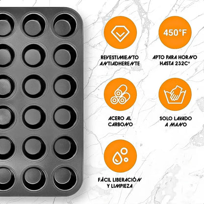 Moldes Cupcakes Moldes Cupcakes 24 Cupcake Moldes Reposteria Ok Shop Moldes De Queque Moldes Cupcakes Moldes De Metal 24 Cup Moldes Antiadherentes 24 Cup Molde Para Reposteria Gris Oscuro