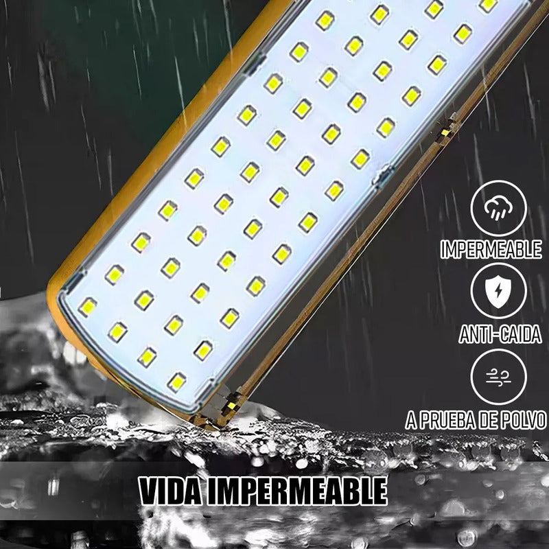 Pack X2 Luces Led Emergencia Recargables Okshop Verde Imán Usb Carga Rápida