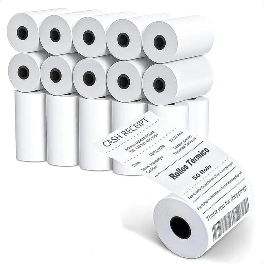 Pack 20 Rollo Papel Boleta Papel Termico 57x40mm Rollo Termi Blanco