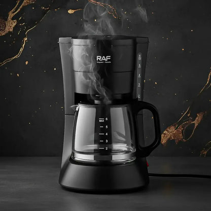 Cafetera Electrica Maquina De Cafe Cafetera 6 Tazas Cafetera De Goteo Okshop Máquinas De Café Con Filtro Cafetera Electrica 600w Cafeteras Automaticas Cafeteras 6 Tazas Negro Con Cuchara