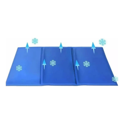Manta Refrescante Manta Refrescante Para Perros 65x50 Md Cama Perro Impermeable Fria Okshop Cama Perro Mediano Manta Refrigerante Perro Cama Portable Perro Lavable Huella Azul