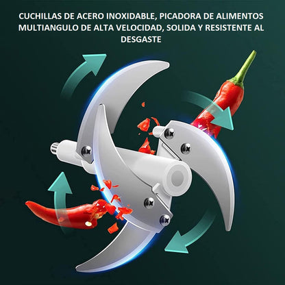 Procesador De Alimentos Picadora Procesadora Alimentos 2l Verde