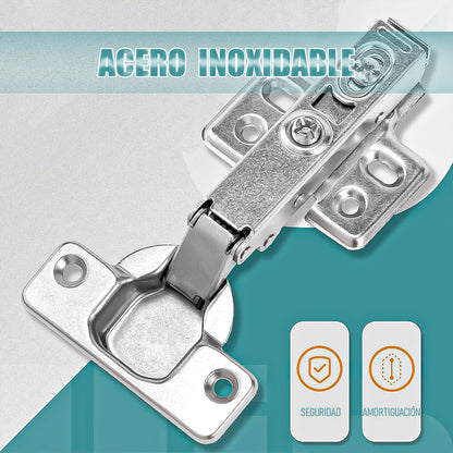 Pack 4 Bisagras Para Muebles Bisagra Cierre Suave Bisagras