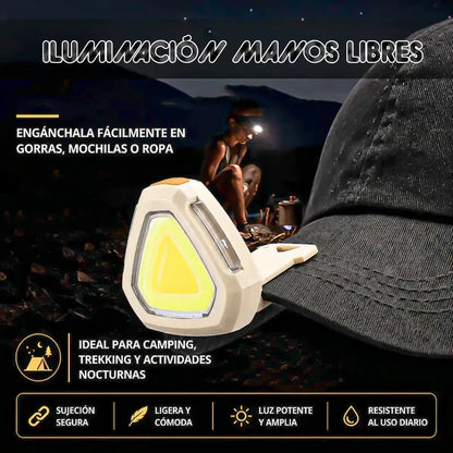 Linterna Frontal Recargable Linterna Casco Linterna Frontal Okshop Linterna Frontal Portátil Linterna Led Portátil... Beige Fria/calida/roja