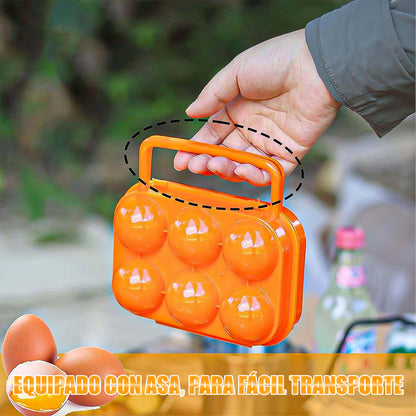 Pack 4 Organizador Huevos Dispensador Huevos Porta Huevos Azul