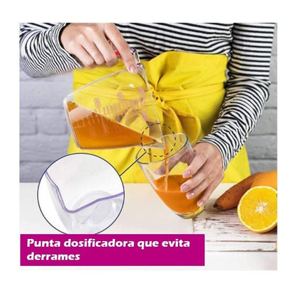 Juego De 3 Jarritas Medidoras Para Cocina Color Transparentes