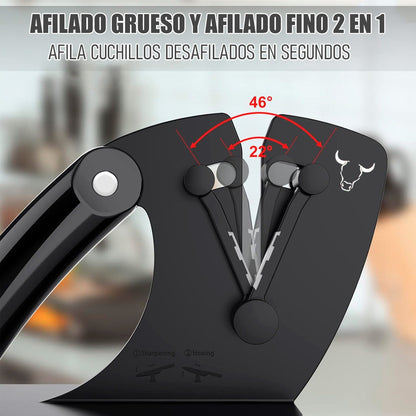 Afilador De Cuchillo Wayu Afilador De Cuchillos Profesional Negro