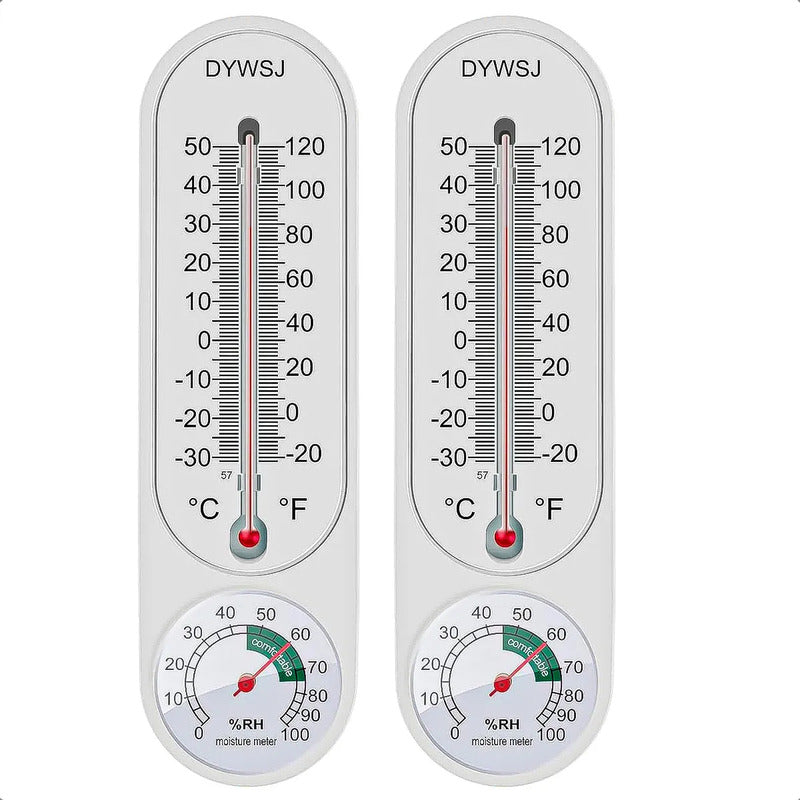 Pack 2 Higrómetro Medidor Temperatura Termómetro Invernadero
