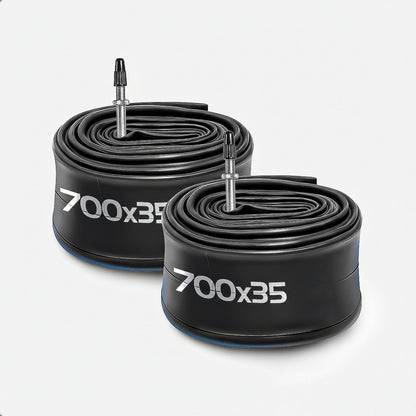 Pack 2 Camara Bicicleta Camara Para Bicicleta 700x35 Camara Presta Negro