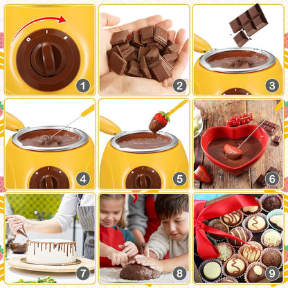 Olla Para Derretir Chocolate Maquina De Chocolate Fondue +30