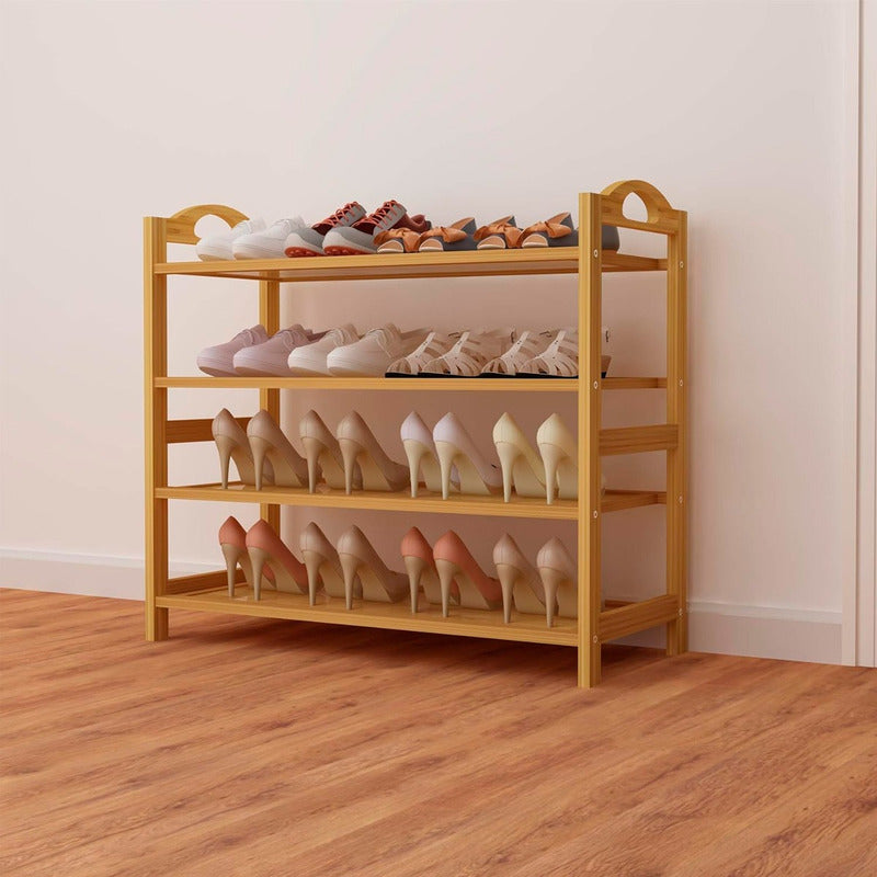 Organizador De Zapatos Zapatero De Madera De Bambú Zapatero Bambú