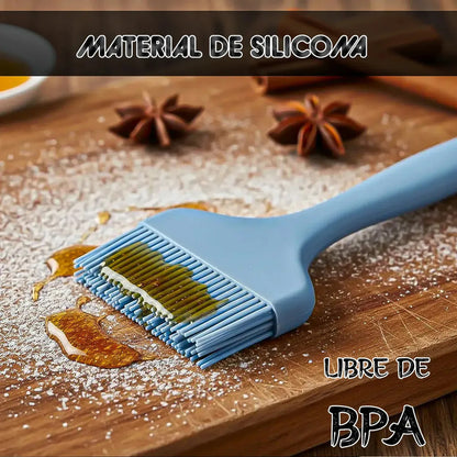 Brocha Silicona Cepillo De Silicona Brocha Repostería Brocha De Silicona Azul Okshop Pinceles De Silicona Para Hornear Brocha De Silicona Para Repostería Azul Cepillos De Silicona Pastelería