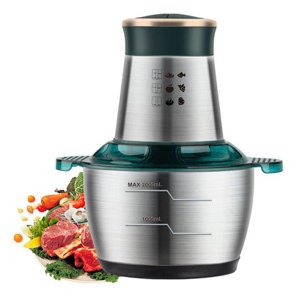 Procesador De Alimentos Picadora Procesadora Alimentos 2l Verde