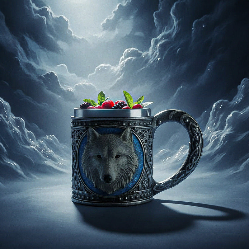 Taza Grande Taza Lobo Game Of Throne Tazon Mug Acero Inoxidable Taza Lobo Stark Game Of Thrones Tazon Mug Taza De Café De Resina Taza De Acero Inoxidable Gris