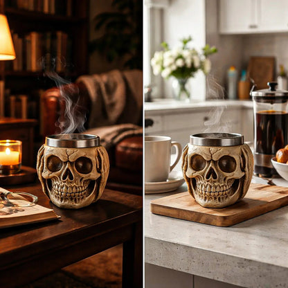 Vaso Shopero Vasos Shot Shoperos Cervecero Vaso Calavera Beige
