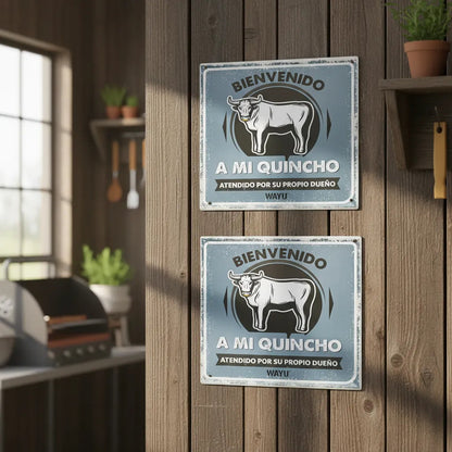 Pack 2 Cuadro Decorativo Wayu Cuadro Pared Cuadro Metalico Metálico