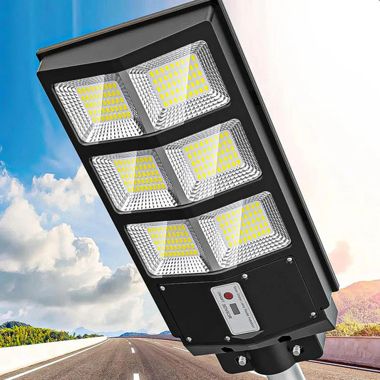 Foco Led Solar Foco Solar Exterior Focos Foco Solar 900w Negro Blanco Frío