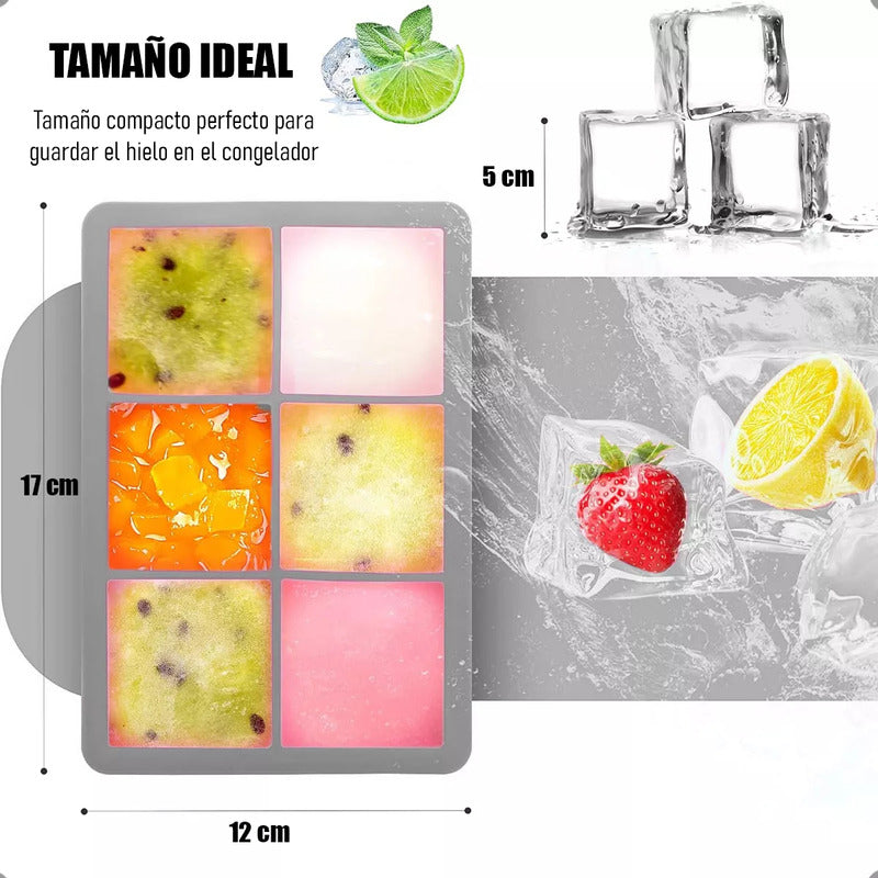 Cubetas De Hielo Con Tapa 6 Ranuras Silicona Cubeta Hielo Silicona Molde Hielo Negro Okshop Cubetas De Hielo Con Tapa Bandeja Hielo Moldes Hielo Rectangular Antiadherente Negro