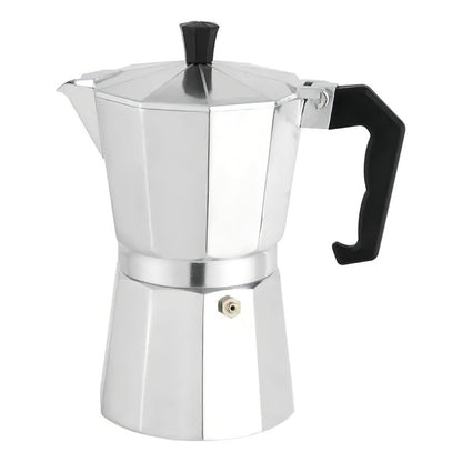 Cafetera Italiana Coffee ++ Aluminio 6 Tazas Gris Expreso Cocina