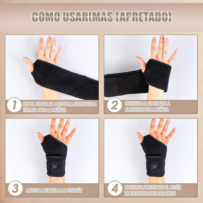 Muñequera Calentadora Pack 2 Muñequera Ortopedica Muñequeras Negro Unica