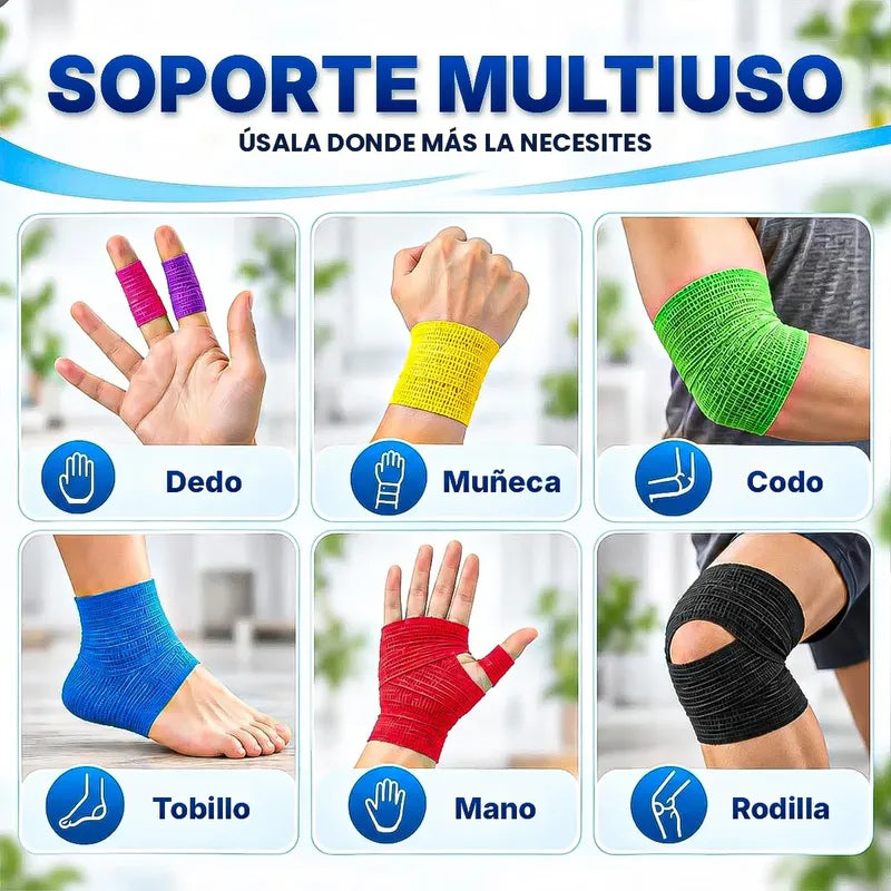 Cinta Kinesiologica Venda Autoadhesiva Elástica Venda 5m Violeta