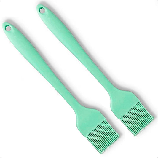 Brocha De Silicona Pincel Reposteria Pack 2 Brocha Repostería Utensilios De Silicona Para La Cocina Pincel Para Reposteria Ergonomico Brochas De Silicona Mezquina Verde Okshop