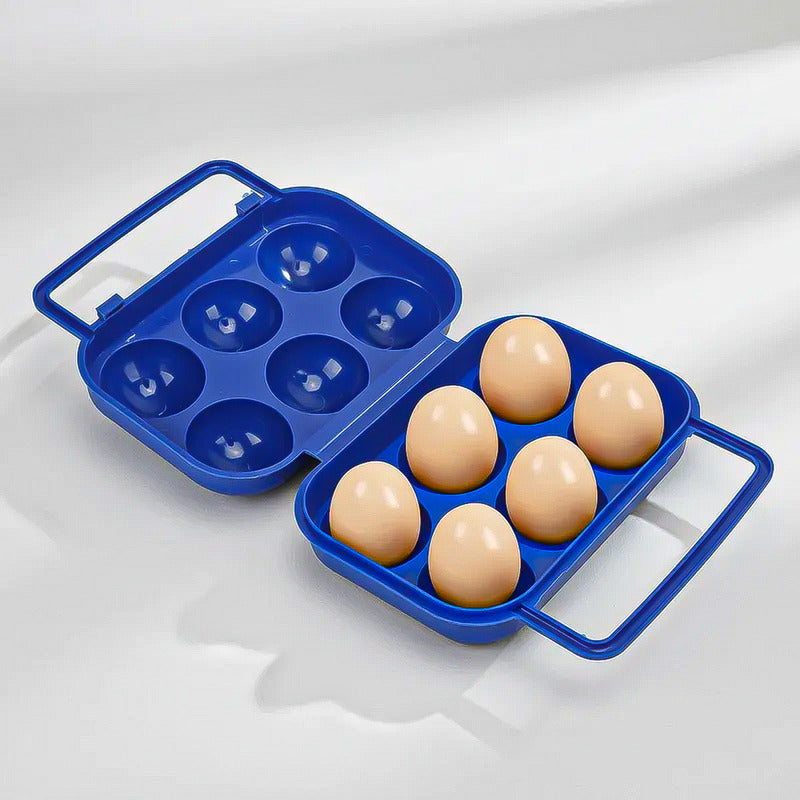 Organizador Huevos Dispensador Huevos Porta Huevo Portatil Azul