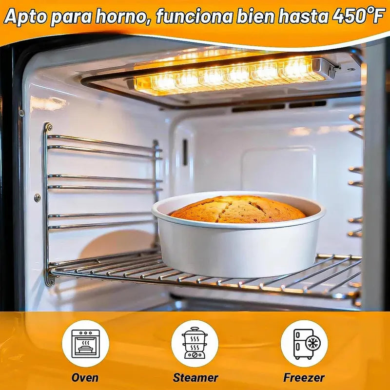 Moldes De Queque Molde Aluminio Molde Torta Desmontable 25cm Gris Okshop Moldes Redondos Aluminio Moldes Para Pasteles Moldes De Aluminio De Torta Molde Desmontable Queque Molde Queque Molde Pan 25cm