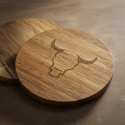 Set 6 Posavasos Madera Posavaso Posa Vaso Wayu Posavasos Madera