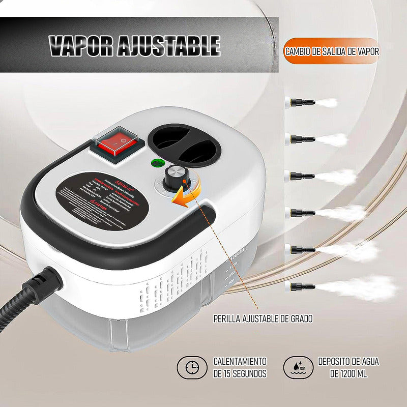 Limpiador A Vapor Limpiadora Vapor Limpiador Vapor Portátil Blanco